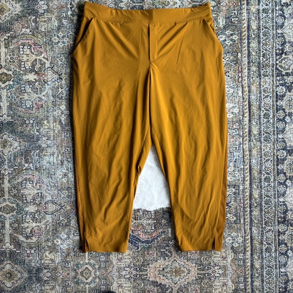 Athleta Pants - Athleta Brooklyn Ankle Pant 20 Mustard Yellow Ochre Tapered 288086 Womens